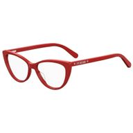 Óculos Love Moschino Grau Vermelho Redondo