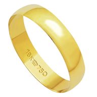 Aliança Lisa em Ouro 410