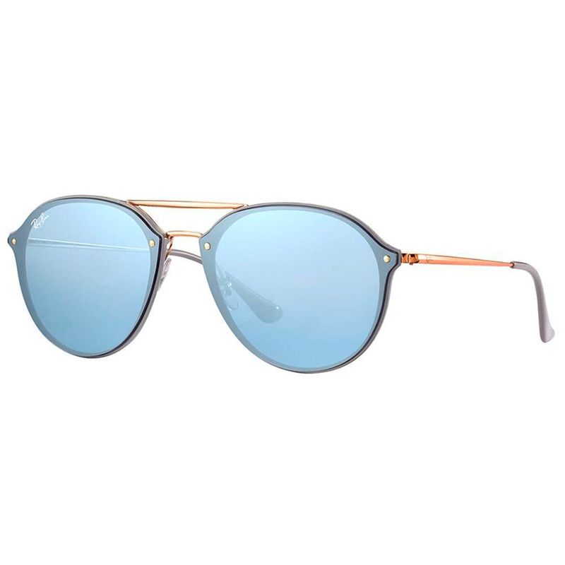 Oculos-Ray-Ban-Solar-Blaze-Double-Bridge-Azul-Espelhado