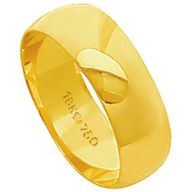 Aliança Lisa em Ouro 70