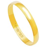 Aliança Lisa em Ouro 250