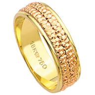 Aliança Bodas Giratória em Ouro CBV29*