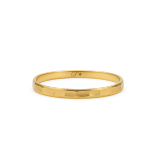 Aliança De Casamento Ouro 18k Trabalhada Anatômica  - 2mm Goldfinger