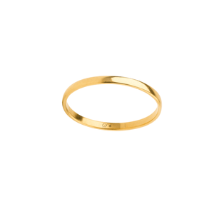 Aliança De Casamento Ouro 18k Lisa - 2mm Goldfinger