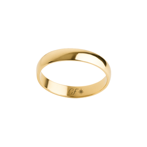 Aliança De Casamento Ouro 18k Lisa - 4mm Goldfinger