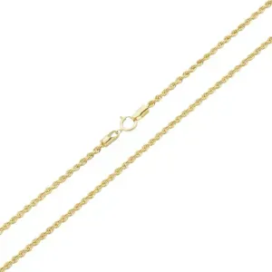 Pulseira Corda Ouro Amarelo 18K