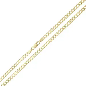 Pulseira Grumet Batida Ouro Amarelo 18K